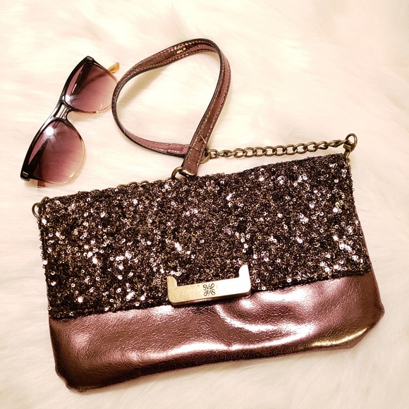 Simply Vera Vera Wang Handbags - SIMPLY VERA Sequin Vegan Purse.